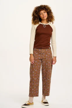 Fashion Drew - Straight Leg Twill Trousers in Meryl Check Print All Bottoms