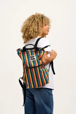 Clearance Dylan - Cotton Backpack in Rainbow Print All Accessories|Bags & Purses