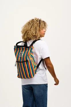 Clearance Dylan - Cotton Backpack in Rainbow Print All Accessories|Bags & Purses