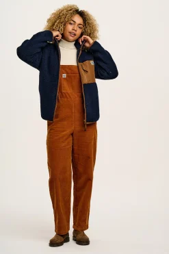 Hot Easton - Corduroy Dungarees in Caramel Brown All Dungarees|Easton - 90S Skater