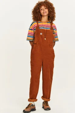 Hot Easton - Corduroy Dungarees in Caramel Brown All Dungarees|Easton - 90S Skater