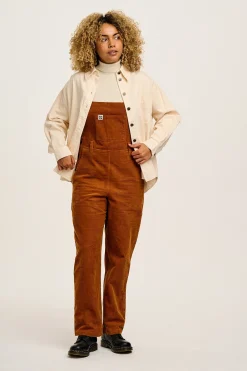 Hot Easton - Corduroy Dungarees in Caramel Brown All Dungarees|Easton - 90S Skater