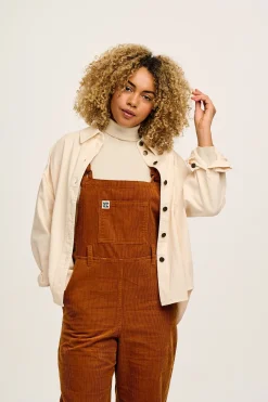 Hot Easton - Corduroy Dungarees in Caramel Brown All Dungarees|Easton - 90S Skater