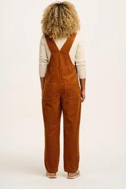 Hot Easton - Corduroy Dungarees in Caramel Brown All Dungarees|Easton - 90S Skater
