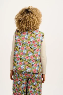 Fashion Emery - Reversible Quilted Gilet in Elsinore Floral Print All Outerwear & Knitwear|Jackets