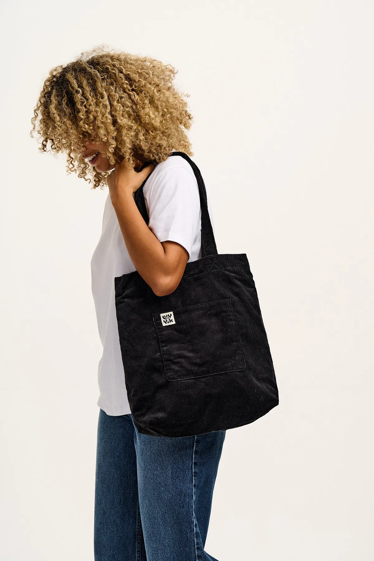 Sale Felix - Corduroy Tote Bag in Black All Accessories|Bags & Purses