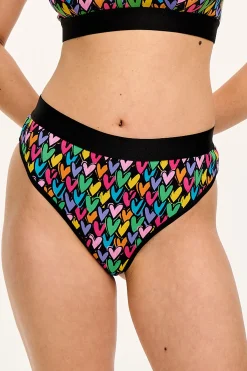 Sale Fleur - Cotton & Bamboo Thong in Summer Lovin' Print All Underwear