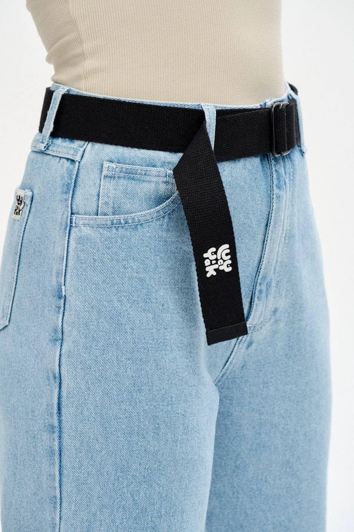 New Flynn - D-Ring Cotton Webbing Belt in Black All Accessories|Belts
