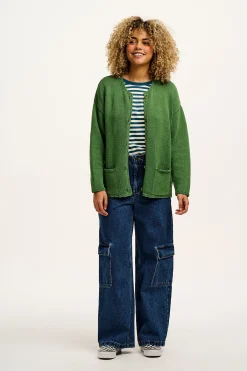 Outlet Frederika - Cardigan in Highland Green All Outerwear & Knitwear|Knitwear