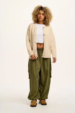 Fashion Frederika - Heavy Knit Cardigan in Frappe Cream All Outerwear & Knitwear|Knitwear