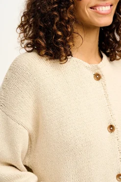 Fashion Frederika - Heavy Knit Cardigan in Frappe Cream All Outerwear & Knitwear|Knitwear