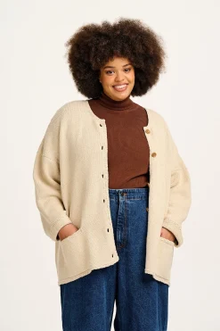 Fashion Frederika - Heavy Knit Cardigan in Frappe Cream All Outerwear & Knitwear|Knitwear