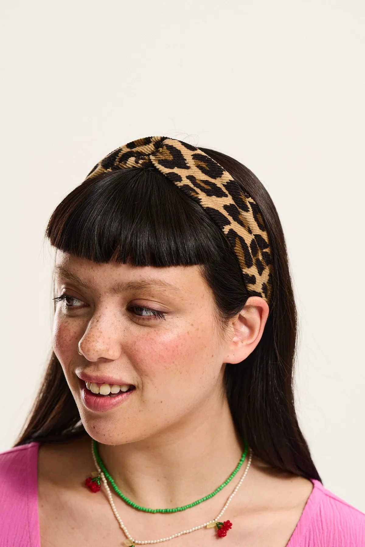 Fashion Hallie - Twist Top Headband in Leopard Print All Accessories|Hats & Hair