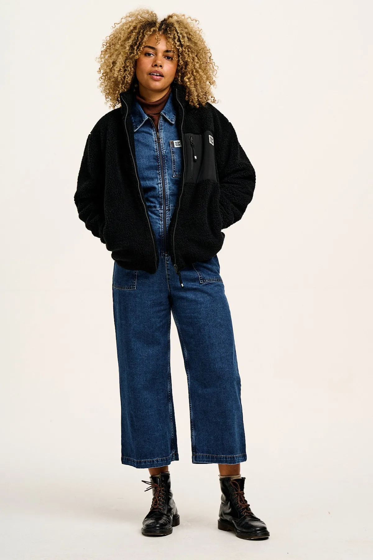 Online Harper - Borg Fleece Jacket in Black All Outerwear & Knitwear|Fleeces