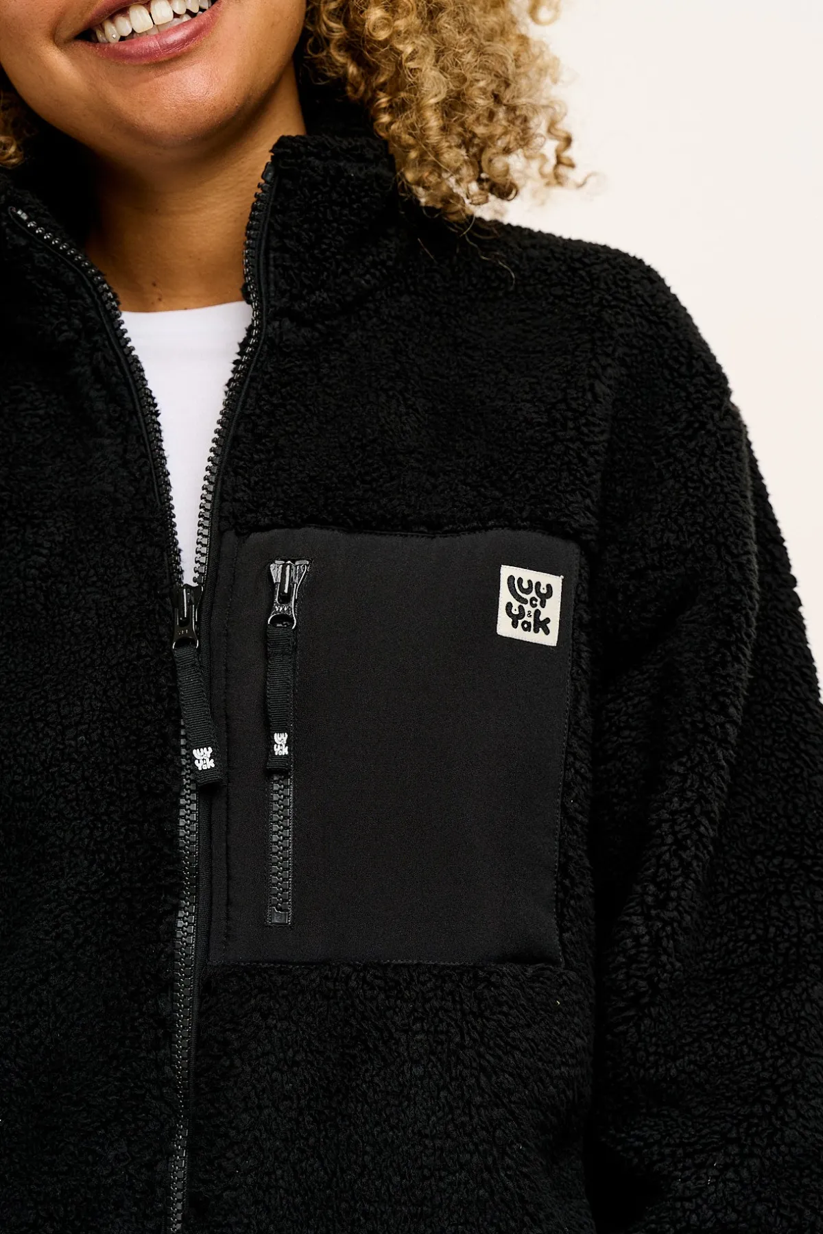 Online Harper - Borg Fleece Jacket in Black All Outerwear & Knitwear|Fleeces