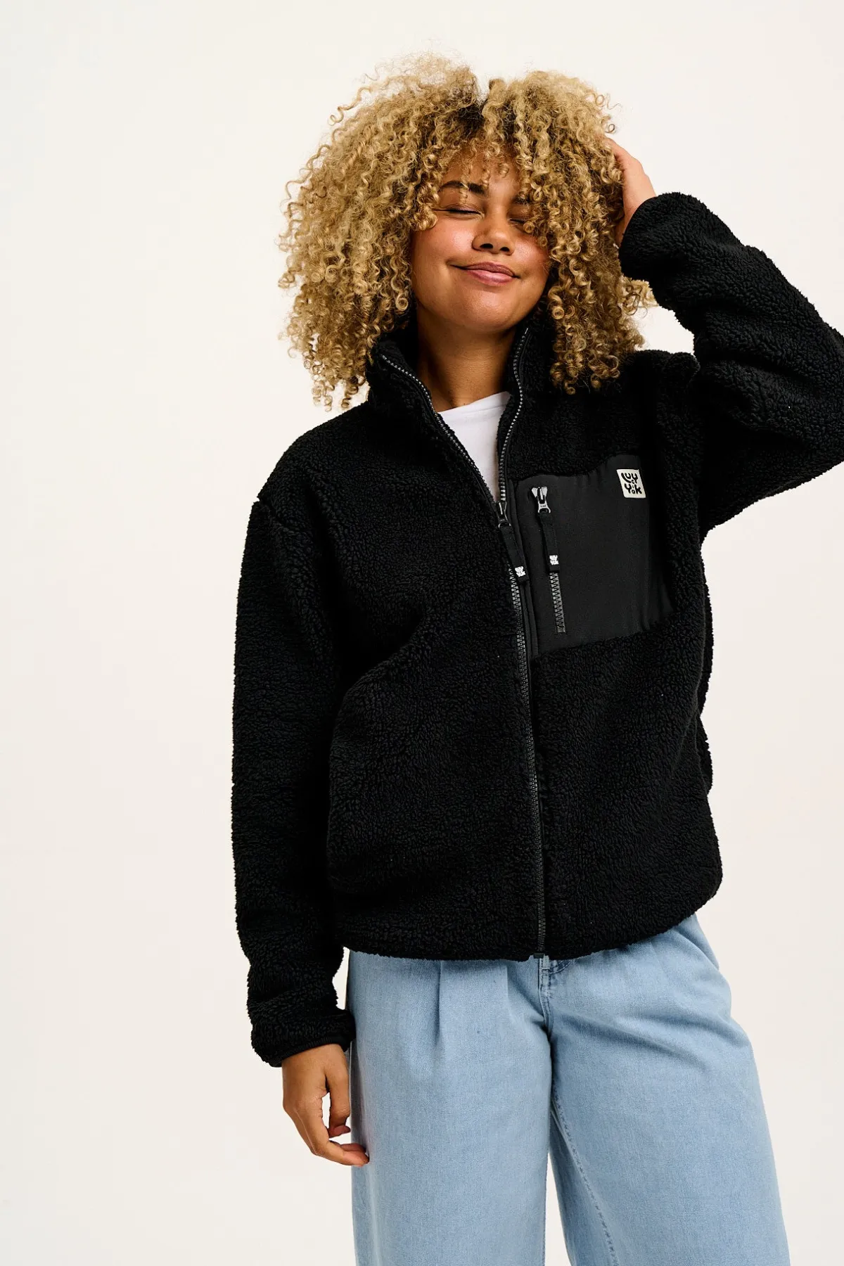 Online Harper - Borg Fleece Jacket in Black All Outerwear & Knitwear|Fleeces