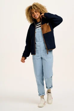Sale Harper - Borg Fleece Jacket in Varsity Blue All Outerwear & Knitwear|Fleeces
