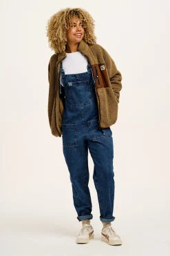 Fashion Harper - Borg Fleece Jacket in Mocha Chocca Latte Brown All Outerwear & Knitwear|Fleeces
