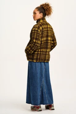 Clearance Harper - Borg Fleece Jacket in Brown Cher Check All Outerwear & Knitwear|Jackets