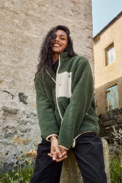 Clearance Harper - Fleece Jacket Pine Green All Outerwear & Knitwear|Fleeces