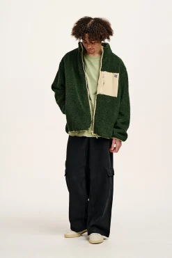 Clearance Harper - Fleece Jacket Pine Green All Outerwear & Knitwear|Fleeces
