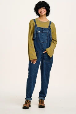 Discount Hermione - Fluted Cotton Top in Green Stripe All Tops & Tees|Long Sleeve Tops