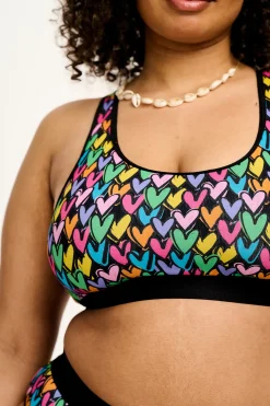 Online Iona - Racer Back Cotton & Bamboo Crop Top in Summer Lovin' Print All Tops & Tees|All Underwear