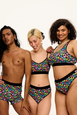 Online Iona - Racer Back Cotton & Bamboo Crop Top in Summer Lovin' Print All Tops & Tees|All Underwear
