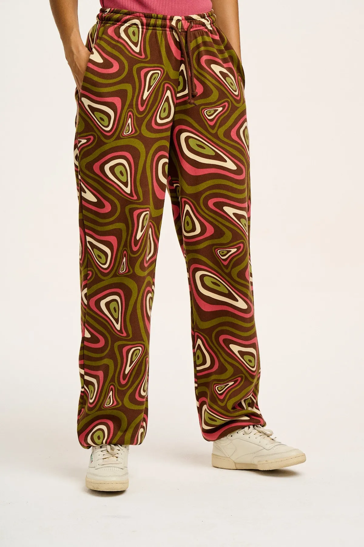 Sale Jamie - Joggers in Brown Yosemite Print All Bottoms|Joggers