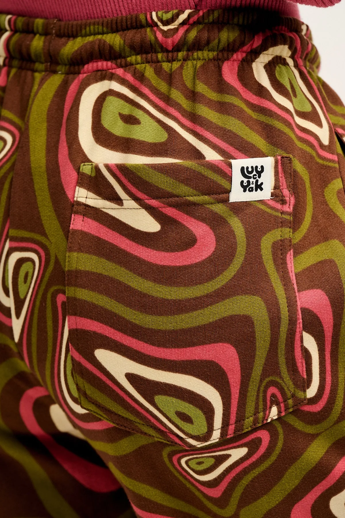 Sale Jamie - Joggers in Brown Yosemite Print All Bottoms|Joggers
