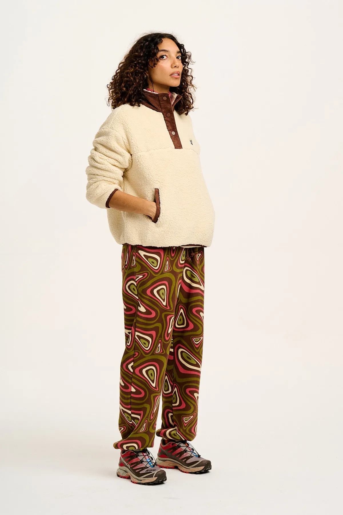 Sale Jamie - Joggers in Brown Yosemite Print All Bottoms|Joggers