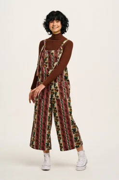 Online Jenny - Wide Leg Corduroy Dungarees in Betsy Floral Print All Dungarees|Jenny - Wide Leg