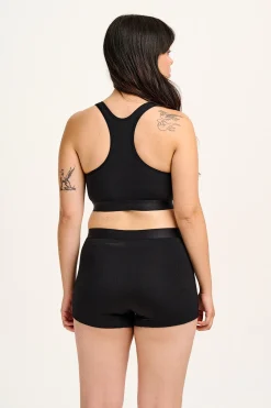 Outlet Joey - Cotton & Bamboo Boxer Shorts in Black All Bottoms|All Underwear