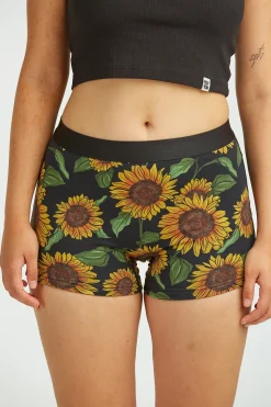 Online Joey - Cotton & Bamboo Boxer Shorts in Sunflower Print All Bottoms|All Underwear