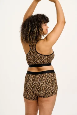 Discount Joey - Cotton & Bamboo Boxer Shorts in Leopard Print All Bottoms|All Underwear