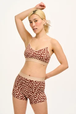 Fashion Joey - Cotton & Bamboo Boxer Shorts in Amara Grid Print All Bottoms|All Underwear