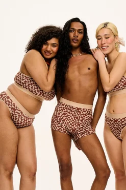 Fashion Joey - Cotton & Bamboo Boxer Shorts in Amara Grid Print All Bottoms|All Underwear