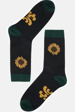 Hot JoJo - Cotton Socks in Autumn Sunflower Print All Accessories|Socks
