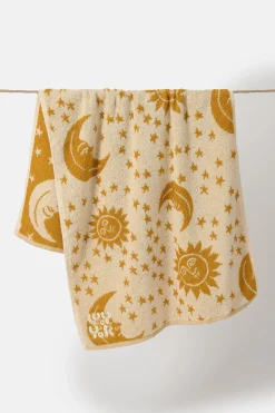 Online Kasia - Hand Towel in Cream & Yellow Orion Print All Accessories|Homeware