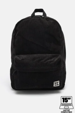 Discount Kellie - Skater Corduroy Backpack in Black All Accessories|Bags & Purses