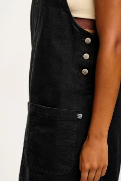 Fashion Layla - Mini Denim Dress in Washed Black All Dresses & Skirts