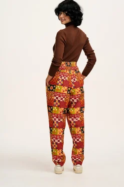 New L.E. Alexa - Cotton Trousers in Artist Print by Namrata Kumar All Bottoms|Trousers