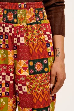 New L.E. Alexa - Cotton Trousers in Artist Print by Namrata Kumar All Bottoms|Trousers