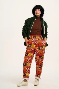 New L.E. Alexa - Cotton Trousers in Artist Print by Namrata Kumar All Bottoms|Trousers