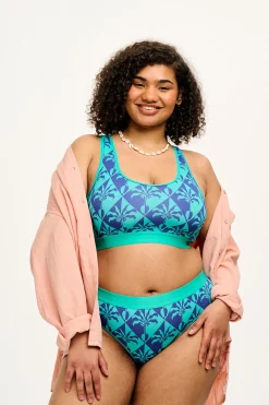 Best L.E. Cora - Cotton & Bamboo Bikini Pant in Artist Print by Tara Khorzad All Bottoms|All Underwear