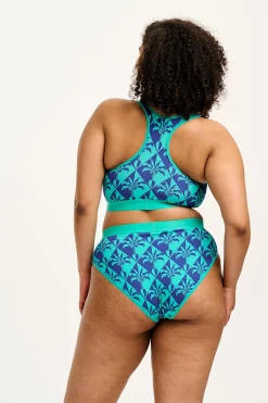 Clearance L.E. Iona - Racer Back Cotton & Bamboo Crop Top in Artist Print by Tara Khorzad All Tops & Tees|All Underwear