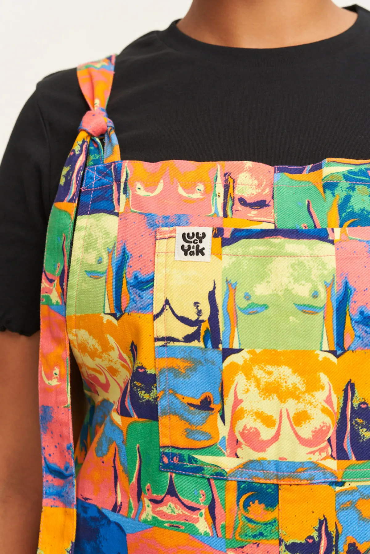New L.E. Original - Twill Dungaree in Baring All Print All Dungarees|The Original - Tapered