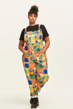 New L.E. Original - Twill Dungaree in Baring All Print All Dungarees|The Original - Tapered