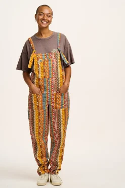 Outlet L.E. Original - Twill Dungarees in Artist Print by Chaaya Prabhat All Dungarees|The Original - Tapered