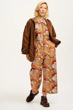 Outlet L.E. Ragan - Cotton Jumpsuit in Artist Print by Caroline Clark All Jumpsuits
